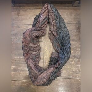 Green and Brown Glitter Infinity Scarf